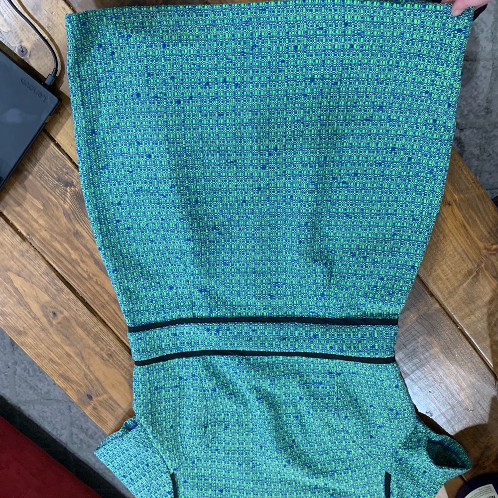2/$30 Topshop Tweed Dress Size 10 Green & Blue - Picture 7 of 7
